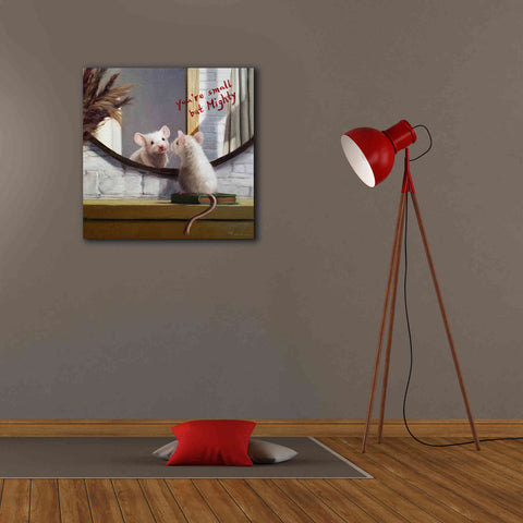 Image of 'Mighty Mouse' by Lucia Heffernan, Canvas Wall Art,26x26