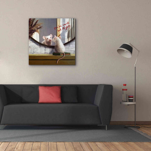 Image of 'Mighty Mouse' by Lucia Heffernan, Canvas Wall Art,37x37