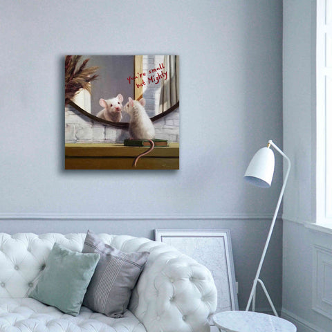 Image of 'Mighty Mouse' by Lucia Heffernan, Canvas Wall Art,37x37