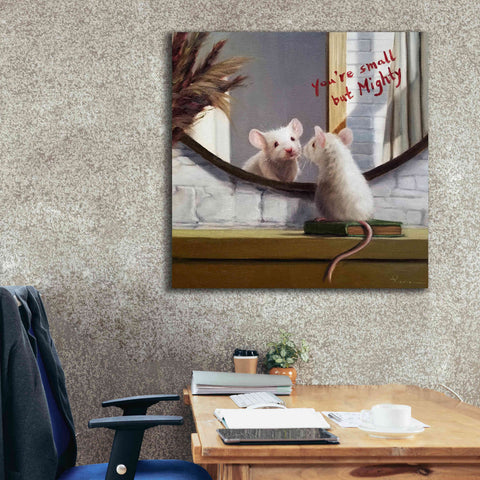Image of 'Mighty Mouse' by Lucia Heffernan, Canvas Wall Art,37x37