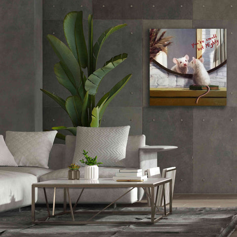 Image of 'Mighty Mouse' by Lucia Heffernan, Canvas Wall Art,37x37