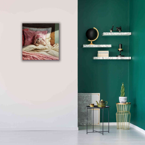 Image of 'Bed Hare' by Lucia Heffernan, Canvas Wall Art,26x26