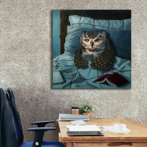 Image of 'Night Owl' by Lucia Heffernan, Canvas Wall Art,37x37