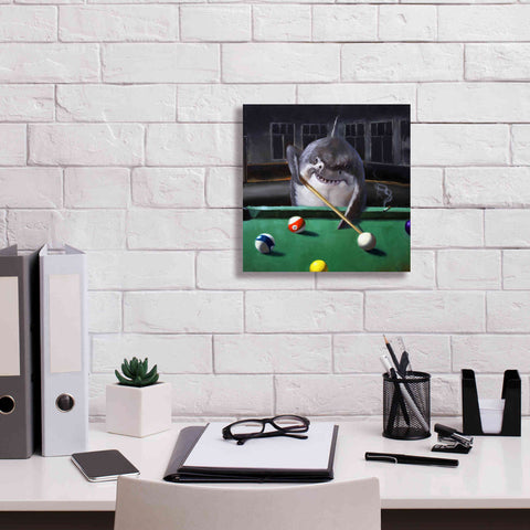 Image of 'Pool Shark' by Lucia Heffernan, Canvas Wall Art,12x12