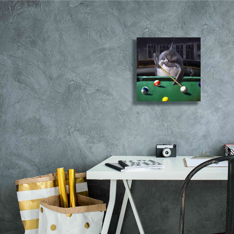 Image of 'Pool Shark' by Lucia Heffernan, Canvas Wall Art,12x12