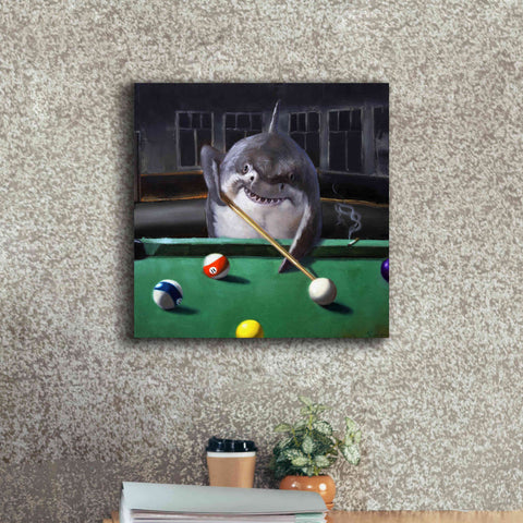 Image of 'Pool Shark' by Lucia Heffernan, Canvas Wall Art,18x18