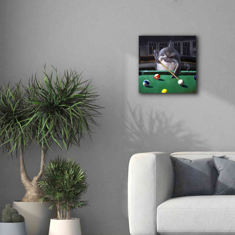 Image of 'Pool Shark' by Lucia Heffernan, Canvas Wall Art,18x18