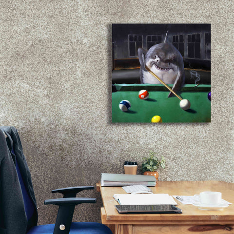 Image of 'Pool Shark' by Lucia Heffernan, Canvas Wall Art,26x26