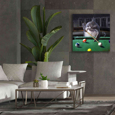 Image of 'Pool Shark' by Lucia Heffernan, Canvas Wall Art,37x37