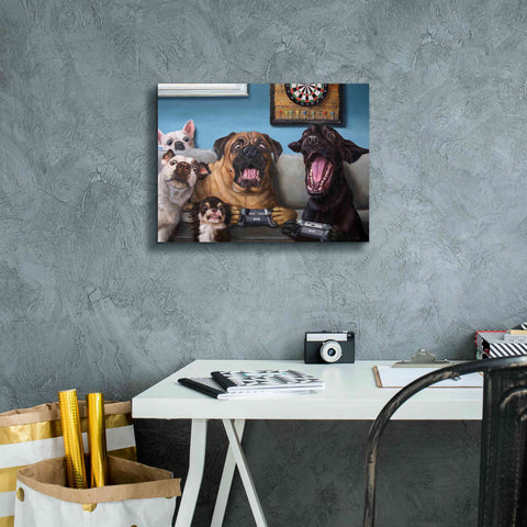 Image of 'Gamers' by Lucia Heffernan, Canvas Wall Art,16x12