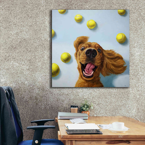 Image of 'Ball Boy' by Lucia Heffernan, Canvas Wall Art,37x37