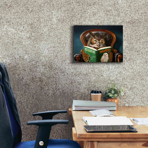 Image of 'Owl Porn' by Lucia Heffernan, Canvas Wall Art,16x12