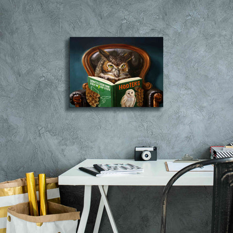 Image of 'Owl Porn' by Lucia Heffernan, Canvas Wall Art,16x12