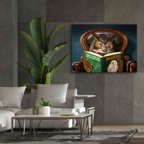 Image of 'Owl Porn' by Lucia Heffernan, Canvas Wall Art,54x40