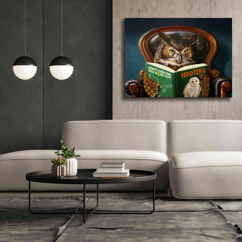 Image of 'Owl Porn' by Lucia Heffernan, Canvas Wall Art,54x40