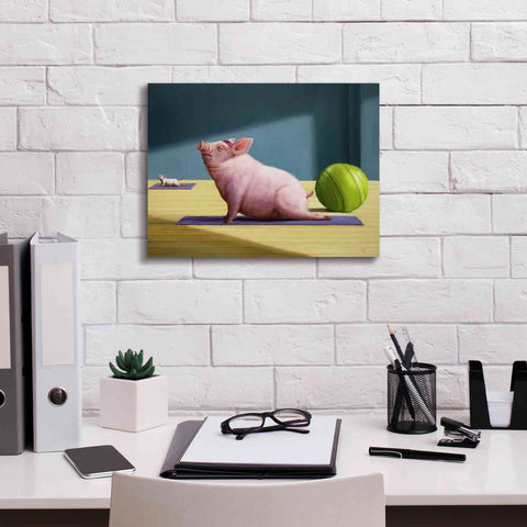 Image of 'Yoga With Friends' by Lucia Heffernan, Canvas Wall Art,16x12