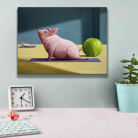 Image of 'Yoga With Friends' by Lucia Heffernan, Canvas Wall Art,16x12