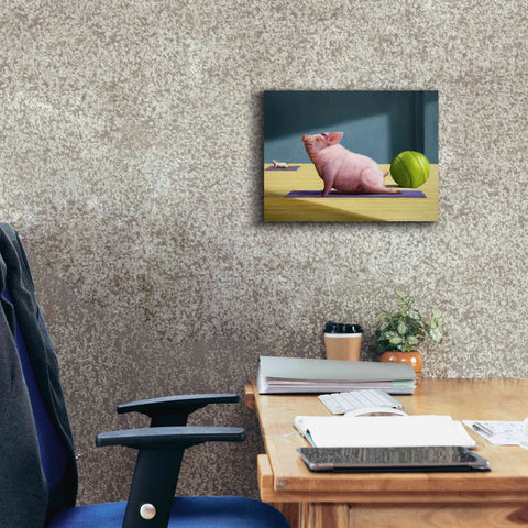 Image of 'Yoga With Friends' by Lucia Heffernan, Canvas Wall Art,16x12