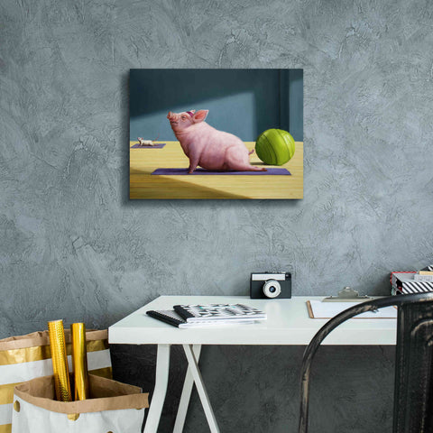 Image of 'Yoga With Friends' by Lucia Heffernan, Canvas Wall Art,16x12