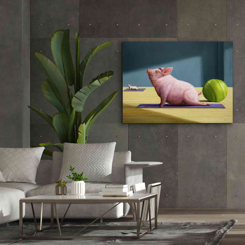 Image of 'Yoga With Friends' by Lucia Heffernan, Canvas Wall Art,54x40