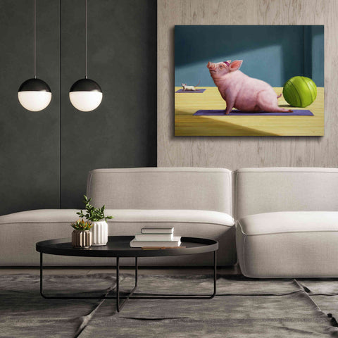 Image of 'Yoga With Friends' by Lucia Heffernan, Canvas Wall Art,54x40