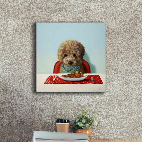 Image of 'Puppy Chow' by Lucia Heffernan, Canvas Wall Art,18x18