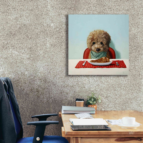 Image of 'Puppy Chow' by Lucia Heffernan, Canvas Wall Art,26x26