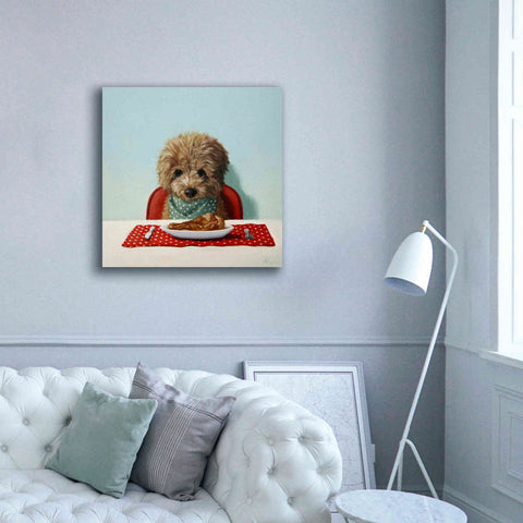 Image of 'Puppy Chow' by Lucia Heffernan, Canvas Wall Art,37x37