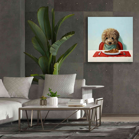 Image of 'Puppy Chow' by Lucia Heffernan, Canvas Wall Art,37x37