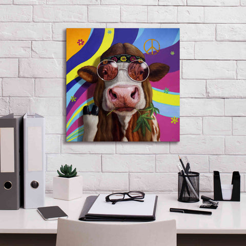 Image of 'Grass Fed' by Lucia Heffernan, Canvas Wall Art,18x18
