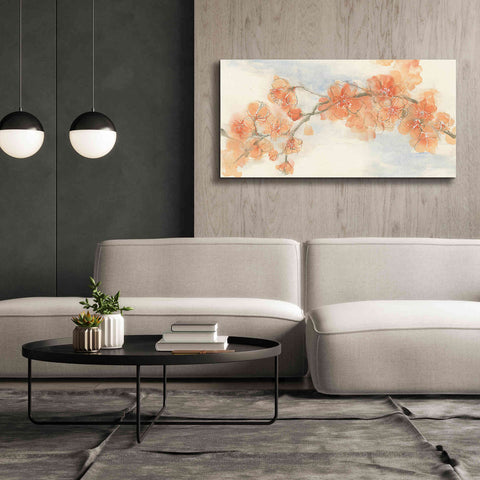 Image of 'Peach Blossom II' by Chris Paschke, Canvas Wall Art,60 x 30