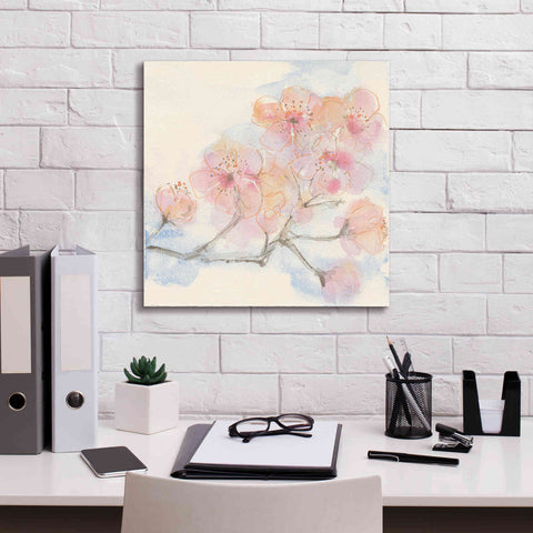 Image of 'Pink Blossoms III' by Chris Paschke, Canvas Wall Art,18 x 18