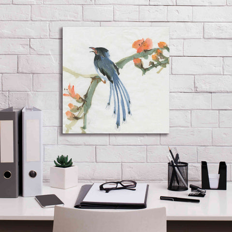 Image of 'Formosan Blue Magpie' by Chris Paschke, Canvas Wall Art,18 x 18