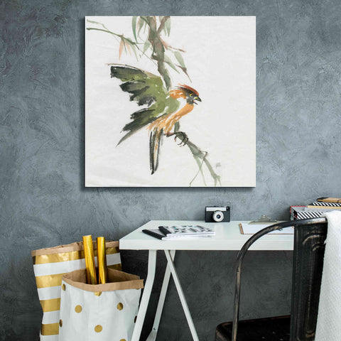 Image of 'Formosan Firecrest' by Chris Paschke, Canvas Wall Art,26 x 26