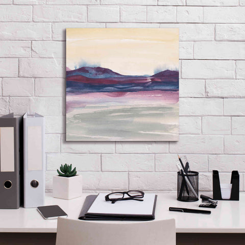 Image of 'Purple Rock Dawn I' by Chris Paschke, Canvas Wall Art,18 x 18