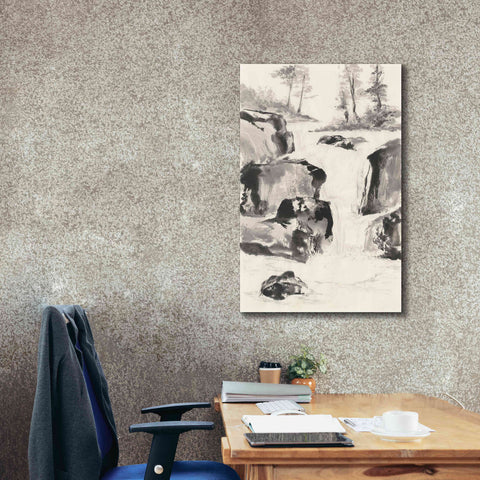 Image of 'Sumi Waterfall II' by Chris Paschke, Canvas Wall Art,26 x 40