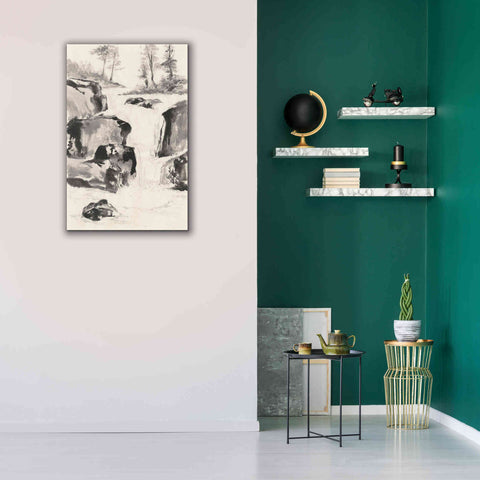 Image of 'Sumi Waterfall II' by Chris Paschke, Canvas Wall Art,26 x 40