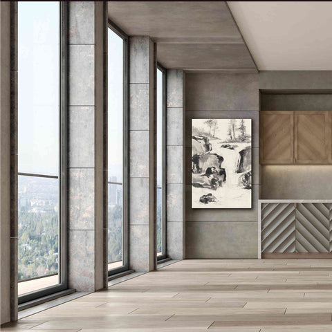 Image of 'Sumi Waterfall II' by Chris Paschke, Canvas Wall Art,40 x 60