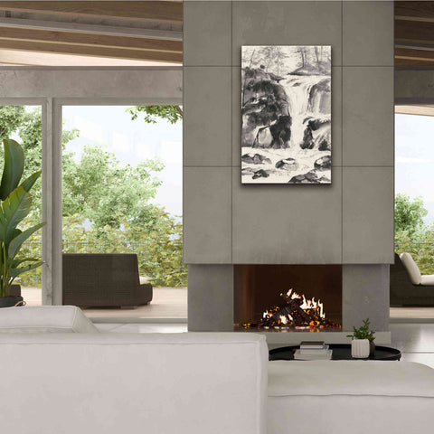 Image of 'Sumi Waterfall IV' by Chris Paschke, Canvas Wall Art,26 x 40