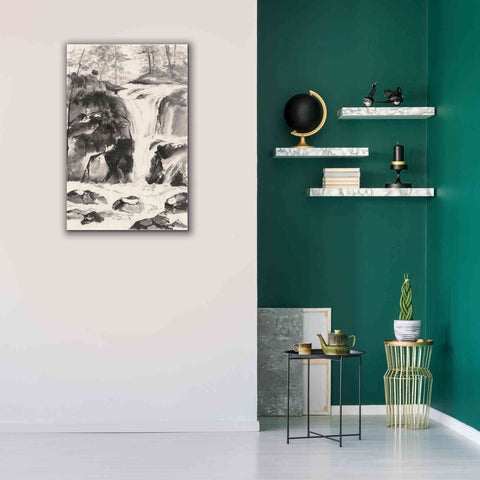 Image of 'Sumi Waterfall IV' by Chris Paschke, Canvas Wall Art,26 x 40