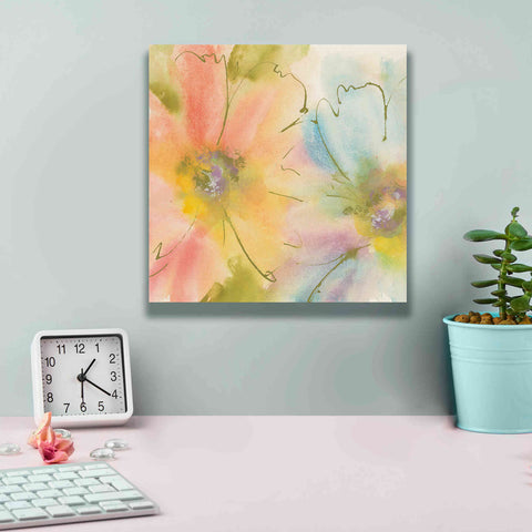 Image of 'Rainbow Cosmos I' by Chris Paschke, Canvas Wall Art,12 x 12