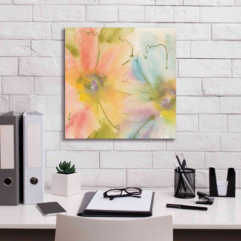 Image of 'Rainbow Cosmos I' by Chris Paschke, Canvas Wall Art,18 x 18