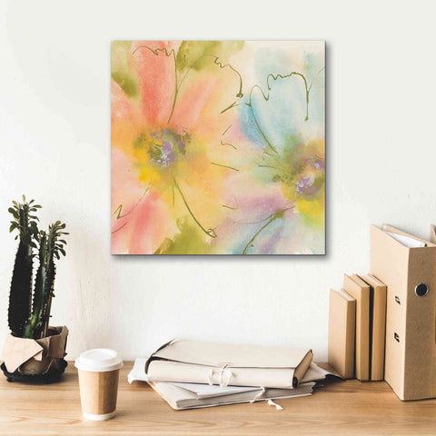 Image of 'Rainbow Cosmos I' by Chris Paschke, Canvas Wall Art,18 x 18