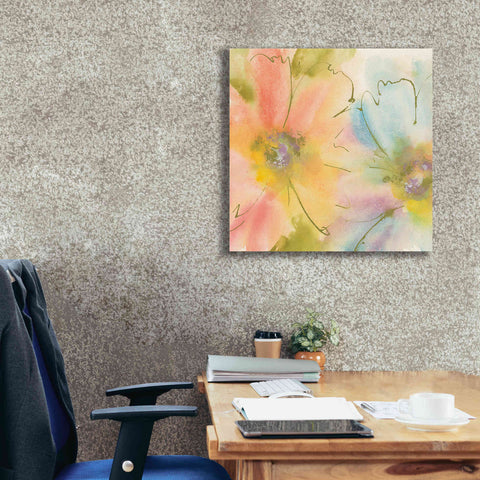 Image of 'Rainbow Cosmos I' by Chris Paschke, Canvas Wall Art,26 x 26