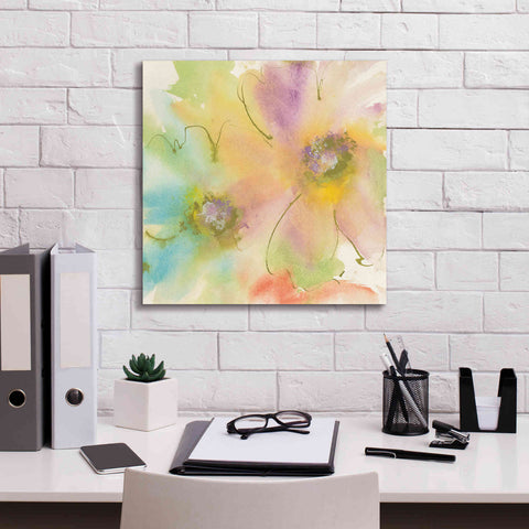 Image of 'Rainbow Cosmos II' by Chris Paschke, Canvas Wall Art,18 x 18