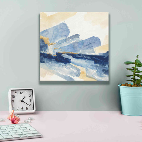 Image of 'Gilded Indigo II' by Chris Paschke, Canvas Wall Art,12 x 12