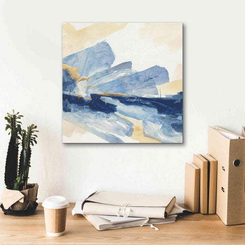 Image of 'Gilded Indigo II' by Chris Paschke, Canvas Wall Art,18 x 18