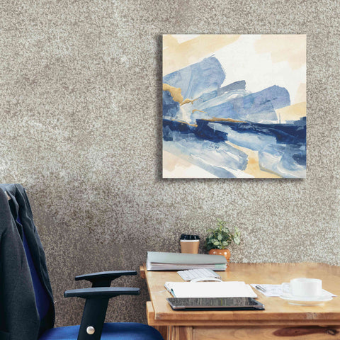 Image of 'Gilded Indigo II' by Chris Paschke, Canvas Wall Art,26 x 26