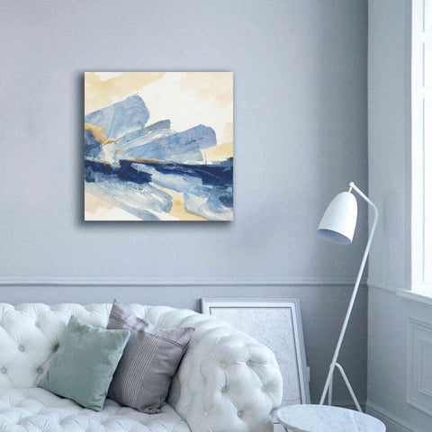 Image of 'Gilded Indigo II' by Chris Paschke, Canvas Wall Art,37 x 37