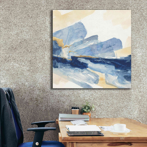 Image of 'Gilded Indigo II' by Chris Paschke, Canvas Wall Art,37 x 37